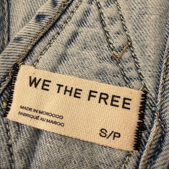 New We The Free Ziggy Square Neck Sleevles Over Alls in color Follow your Heart - Picture 7 of 15